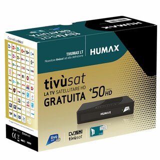 Humax TIVUMAX-HD3801 S2 HEVC HD Tivusat Receiver inkl. Aktive Smartcard