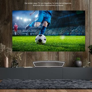 GigaBlue Home Cinema 3 UHD Triple Laser-TV Ultrakurzdistanz Beamer 4K, HDR10+|150|120Hz, 3000LM