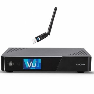 VU+ Uno 4K SE 1x DVB-S2X FBC + Wifi Antenne Twin Tuner Linux Receiver